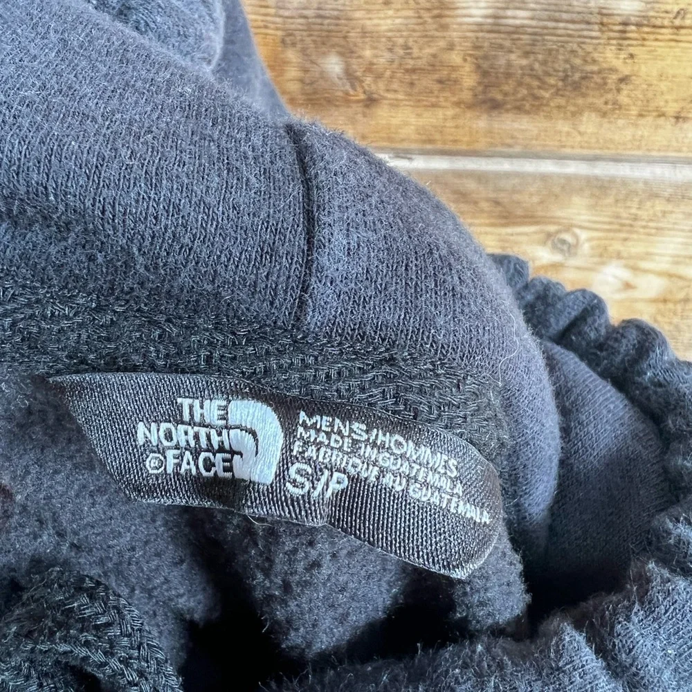The North Face Graphic Hoodie Sweater Sweatshirt Black Gray Size Small